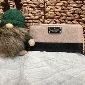 Stylish Kate Spade Black and Pink Wallet